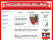 Tablet Screenshot of kandsfireprotection.com